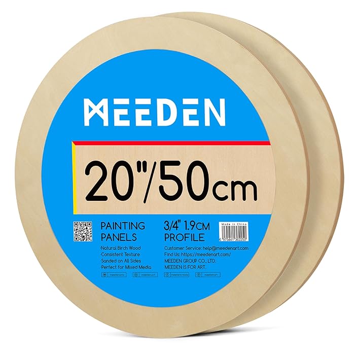 Round Birch Board 2pks