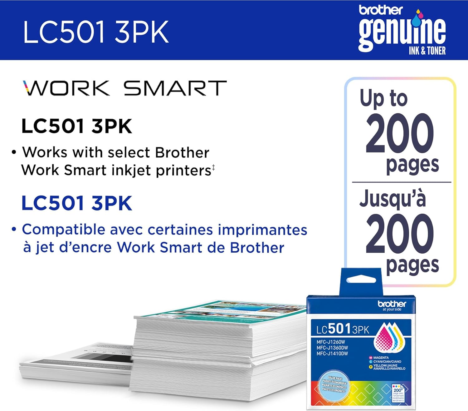 LC5013PKS Standard-yield 3-Pack C,M,Y