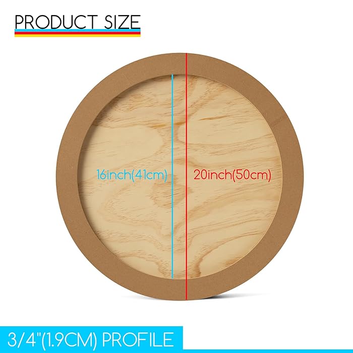 Round Birch Board 2pks