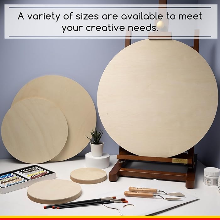 Round Birch Board 2pks