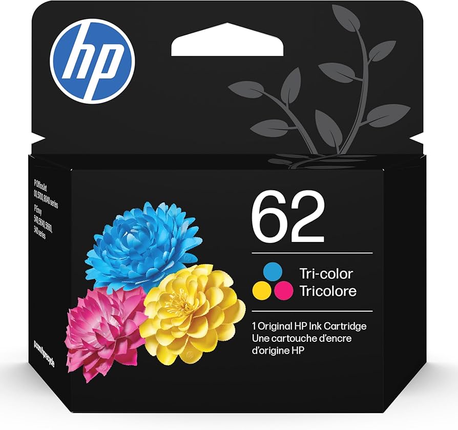 HP 62 Tri-color Original Ink Cartridge