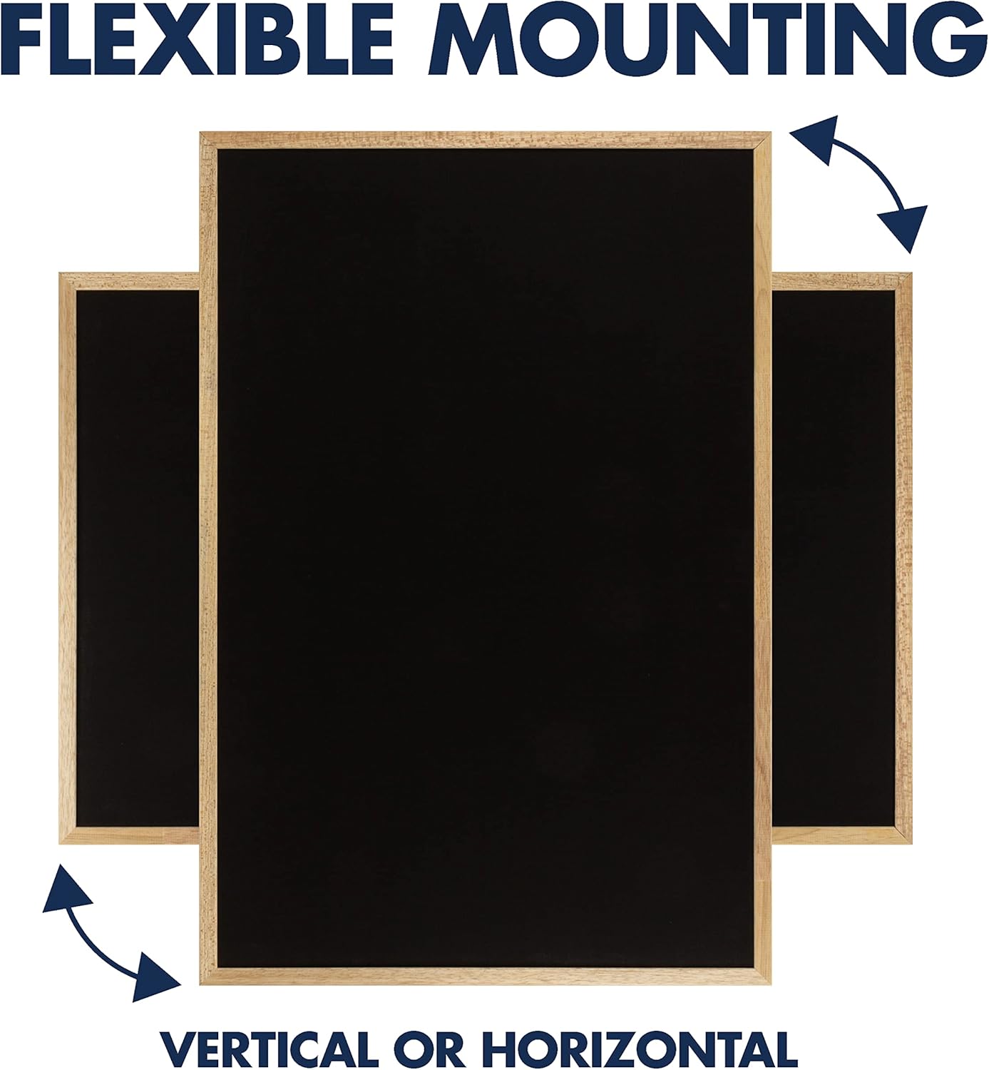 Tableau noir 90x60cm Cadre Chêne Quartet
