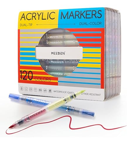 Acrylic Dual-Colour Dual-Tip Markers