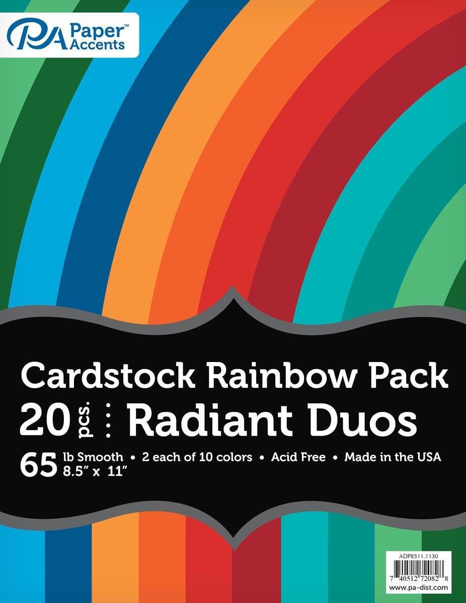 Assorted 8.5x11" Coloured Paper Packs