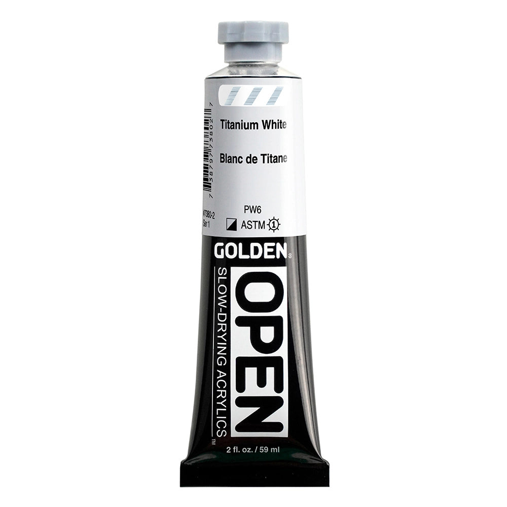 Golden OPEN Acrylic Titanium White, 2 oz (59 ml) tube