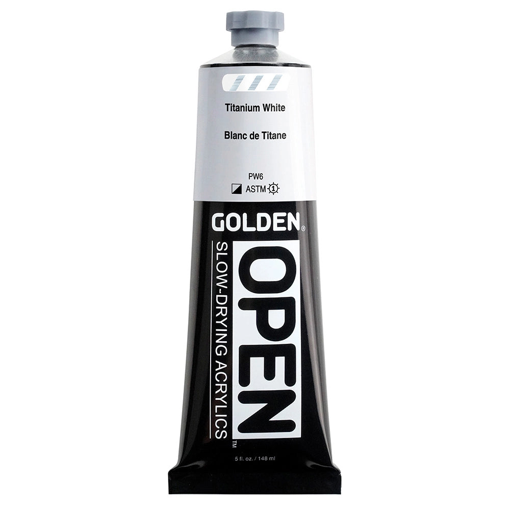 Golden OPEN Acrylic Titanium White, 5 oz (148 ml) tube