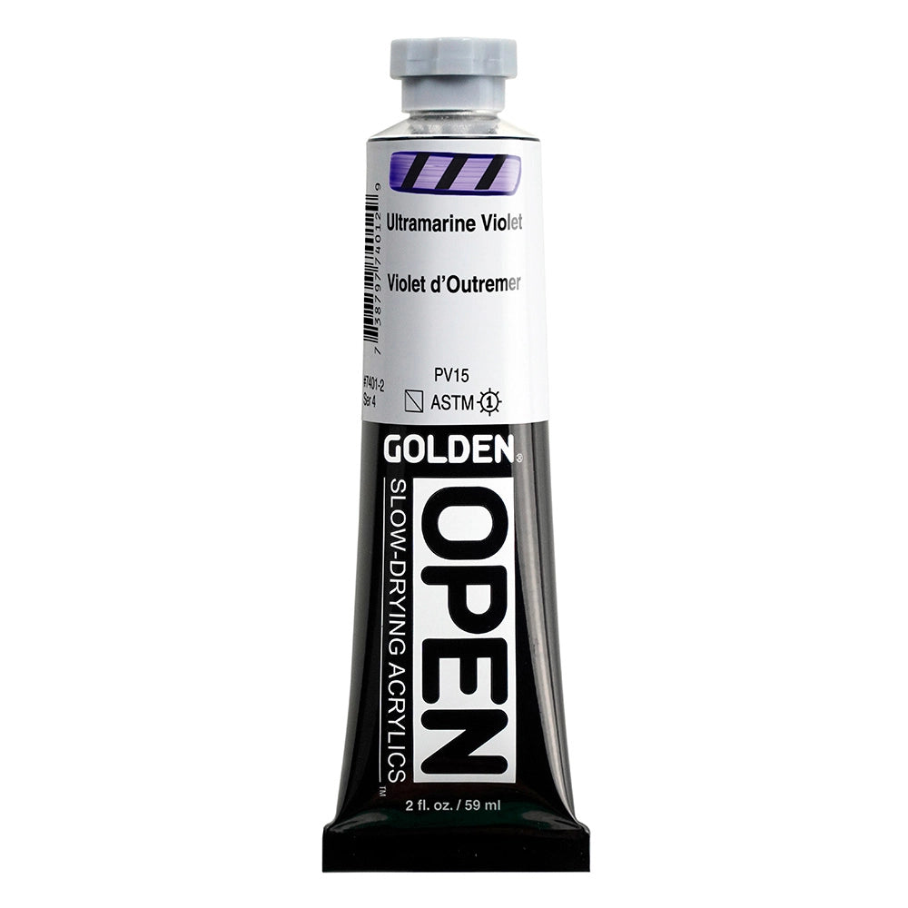 Golden OPEN Acrylic Ultramarine Violet, 2 oz (59 ml) tube