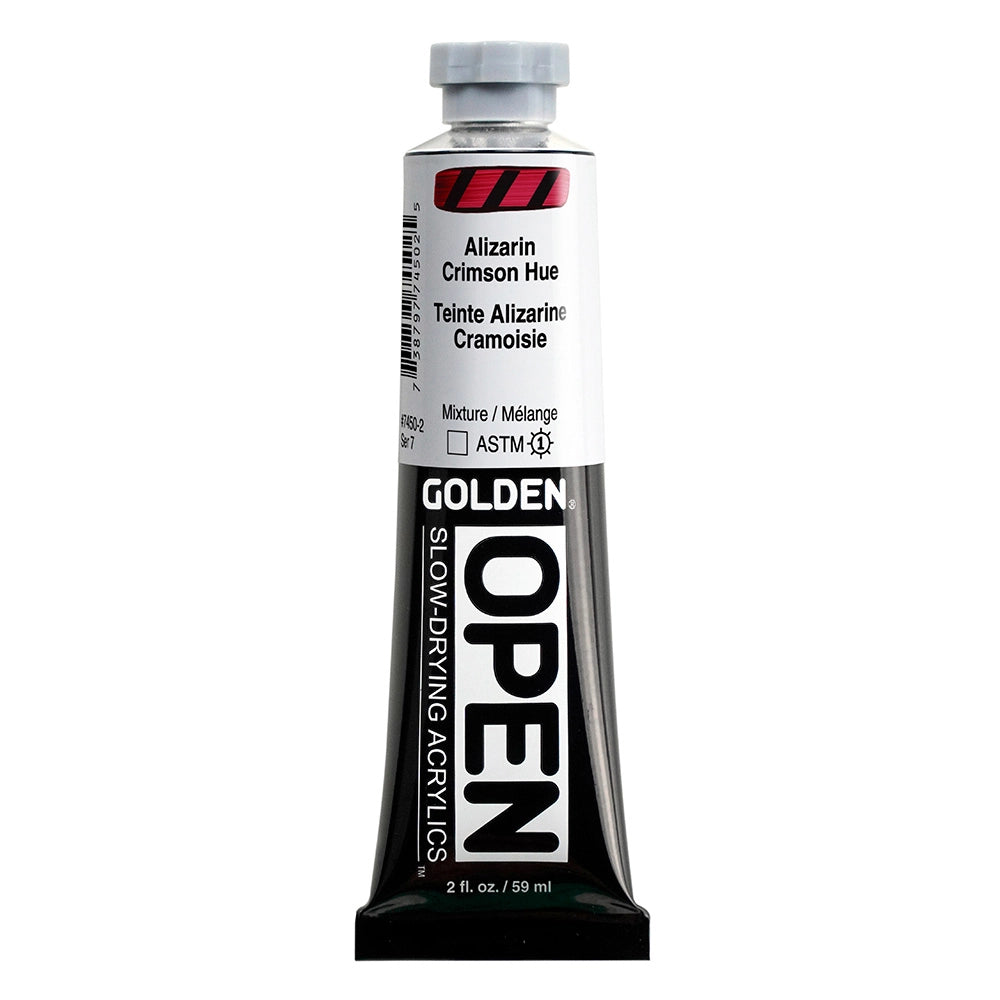 Golden OPEN Acrylic Alizarin Crimson Hue, 2 oz (59 ml) tube