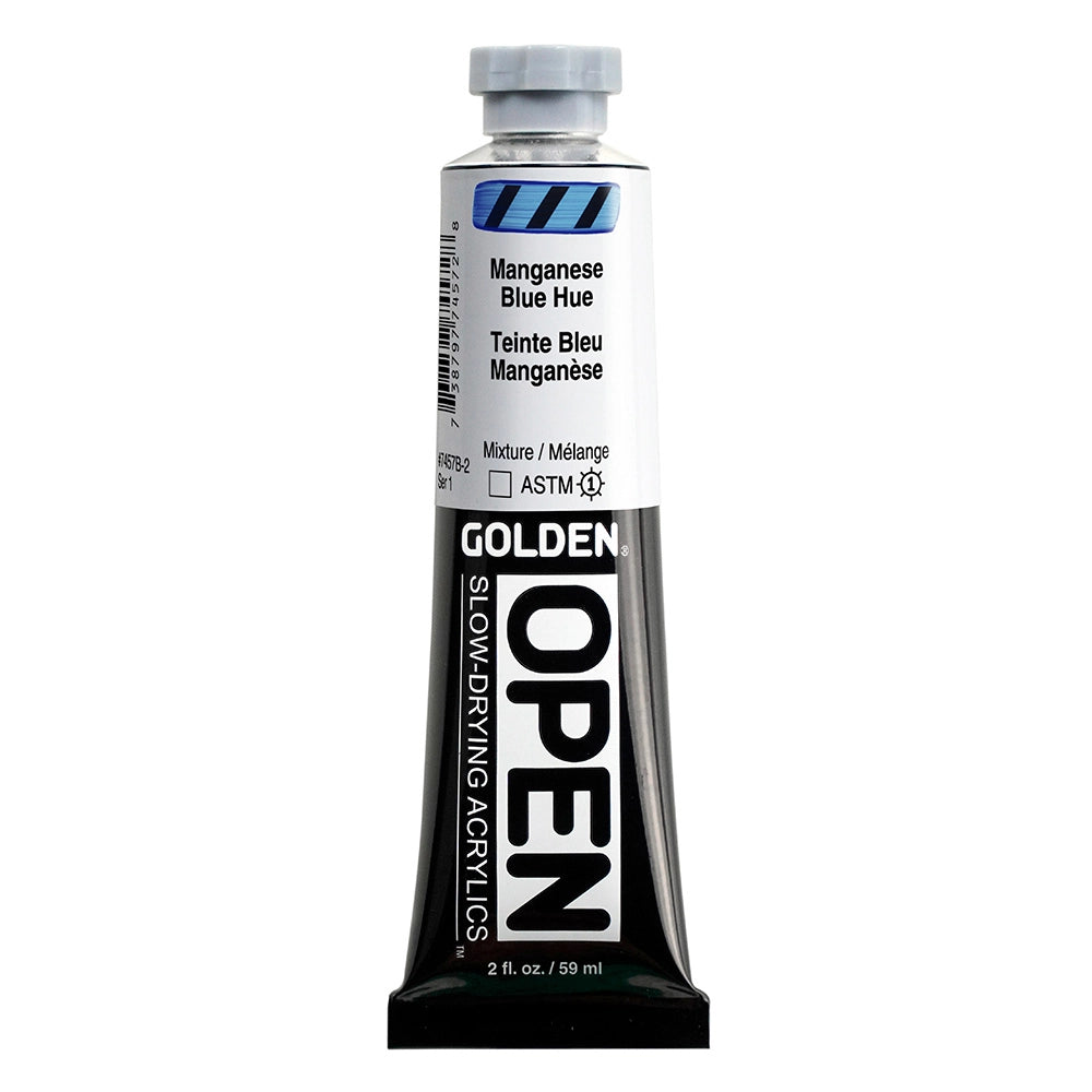 Golden OPEN Acrylic Manganese Blue Hue, 2 oz (59 ml) tube