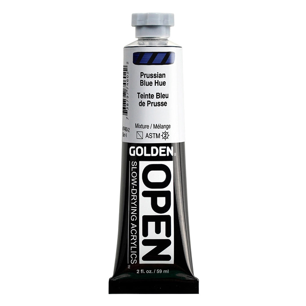 Golden OPEN Acrylic Prussian Blue Hue, 2 oz (59 ml) tube