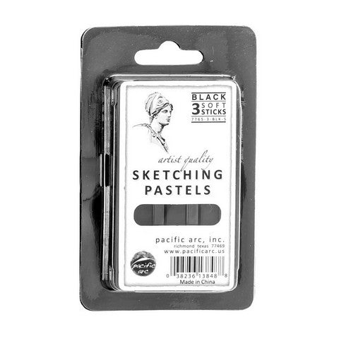 Drawing Pastels 3pk Black Soft