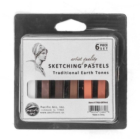 Drawing Pastels 6pk Earthtones