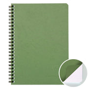 Age-Bag Wirebound Notebook Lined -Green- A5. 100 pages 5.8x8.3in