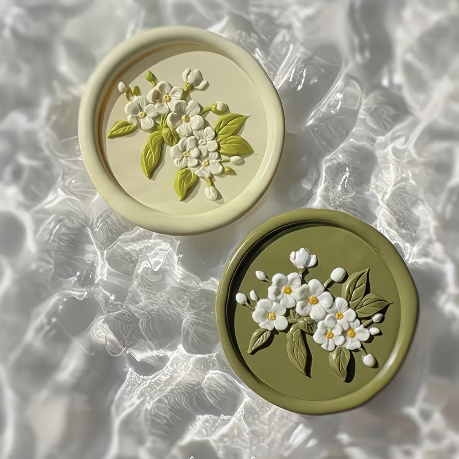 Brass Seal 7pc Set - Floral