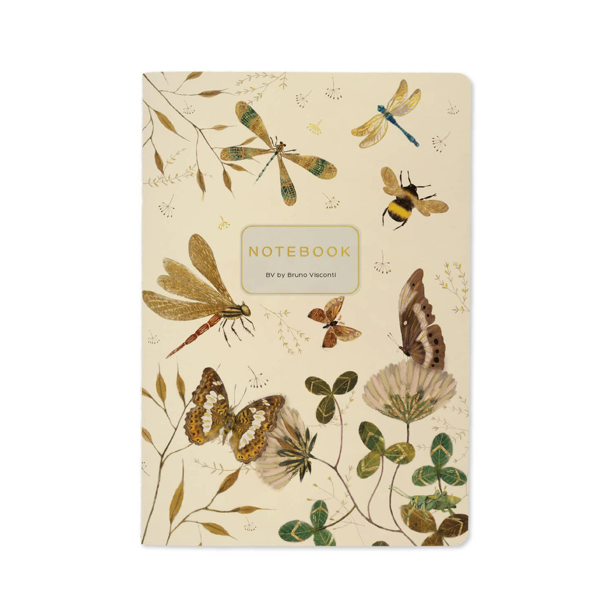 Bruno Visconti Butterfly Friends lined notebook, cover