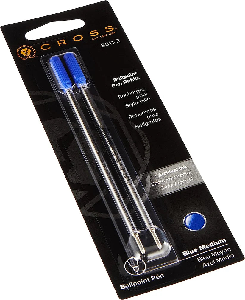 Cross Refill Ballpoint Pen Medium Blue 2/PK