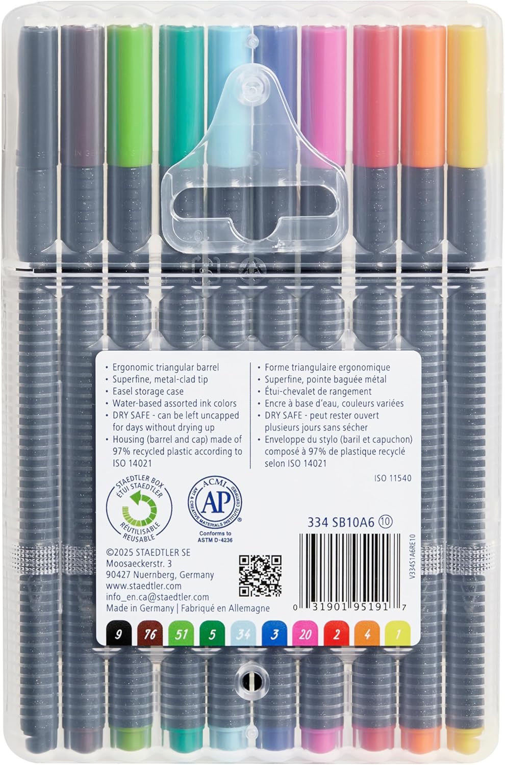 Staedtler 0.3mm Fineliner Felt Tip Pen Sets
