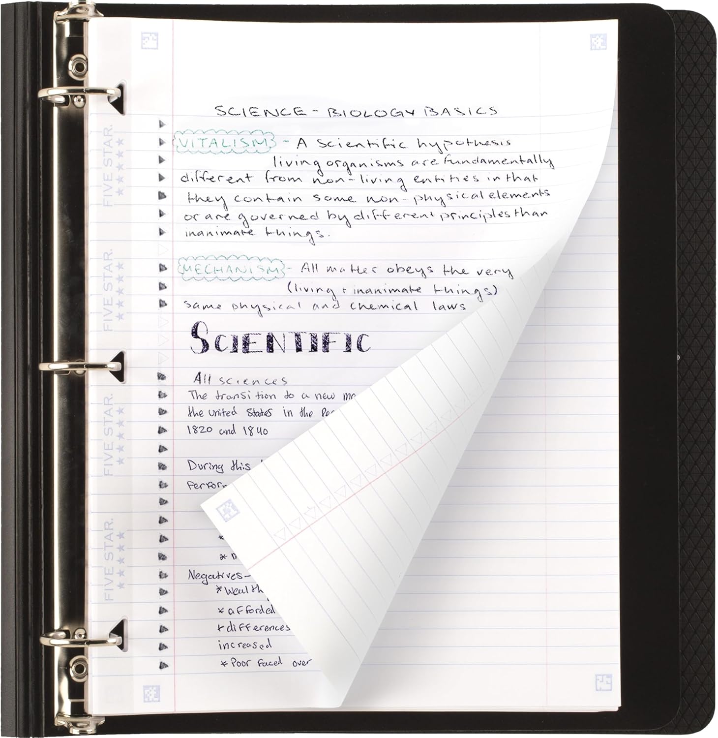 Five Star Reinforced Refill Paper College Ruled - 80 Sheets Heavyweight