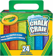 Crayola Washable Sidewalk Chalk - 24 colour