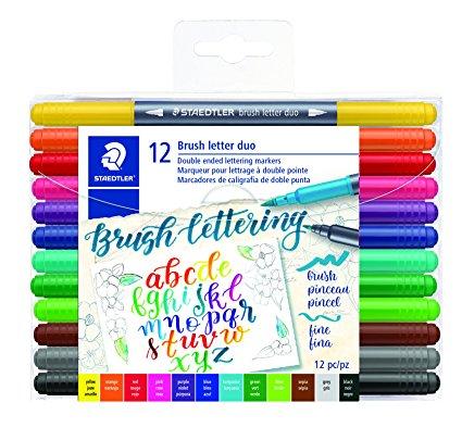 Brush Letter Duo 12-Set