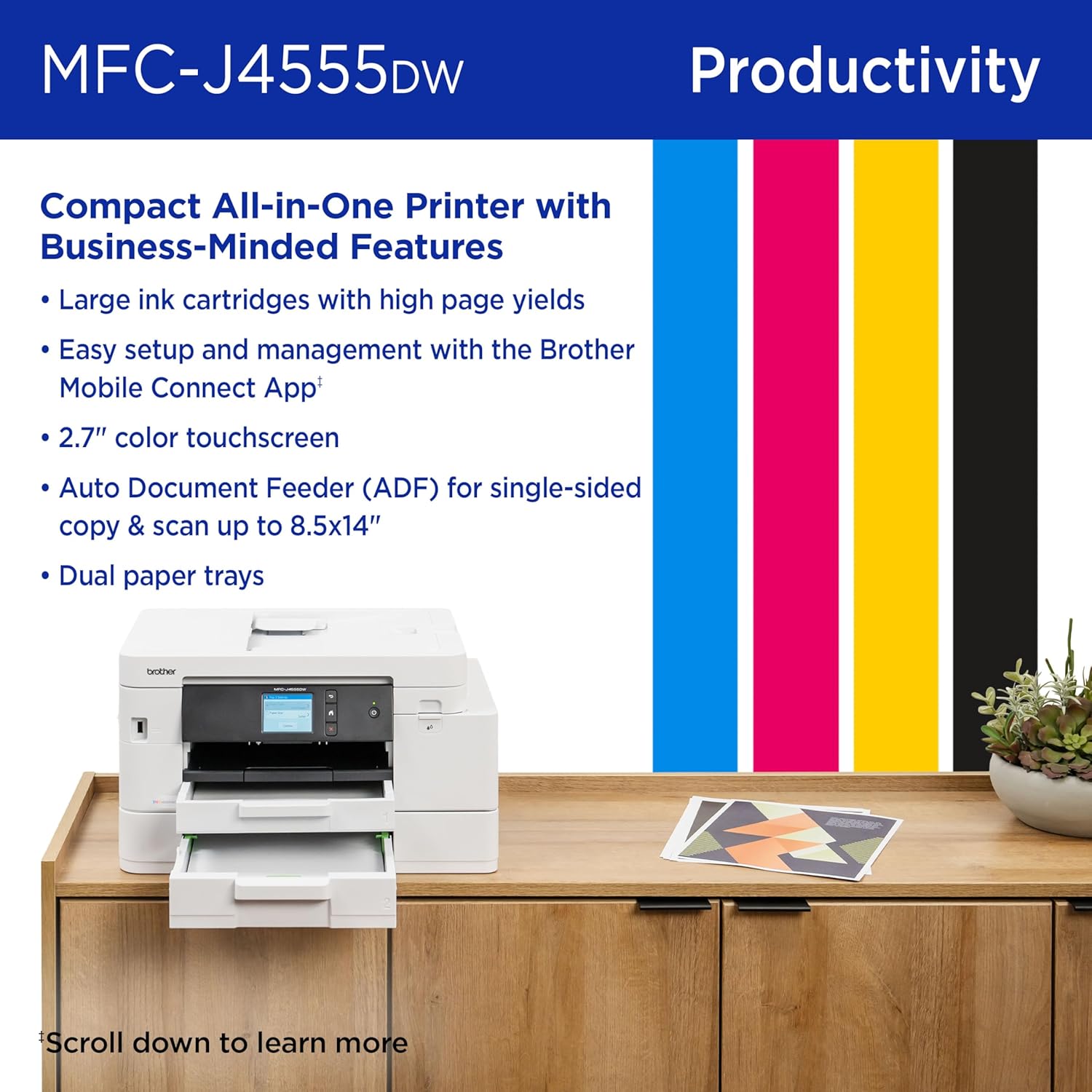Brother Printer Wireless Colour Inkjet All-in-One Printer