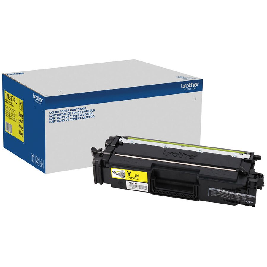 Brother Toner Cartridge TN810XLY Yellow High Yield 9000 Pages