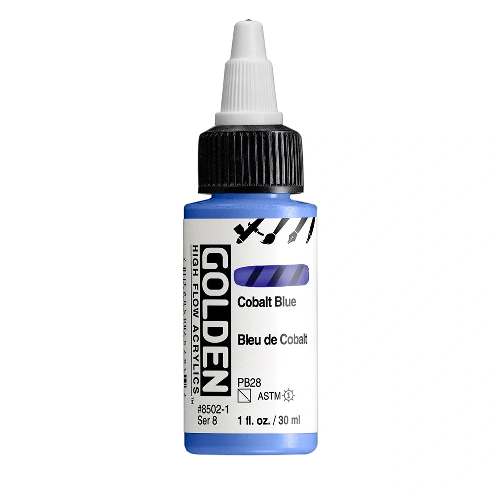 Golden High Flow Acrylic Cobalt Blue, 1 oz (30 ml) bottle
