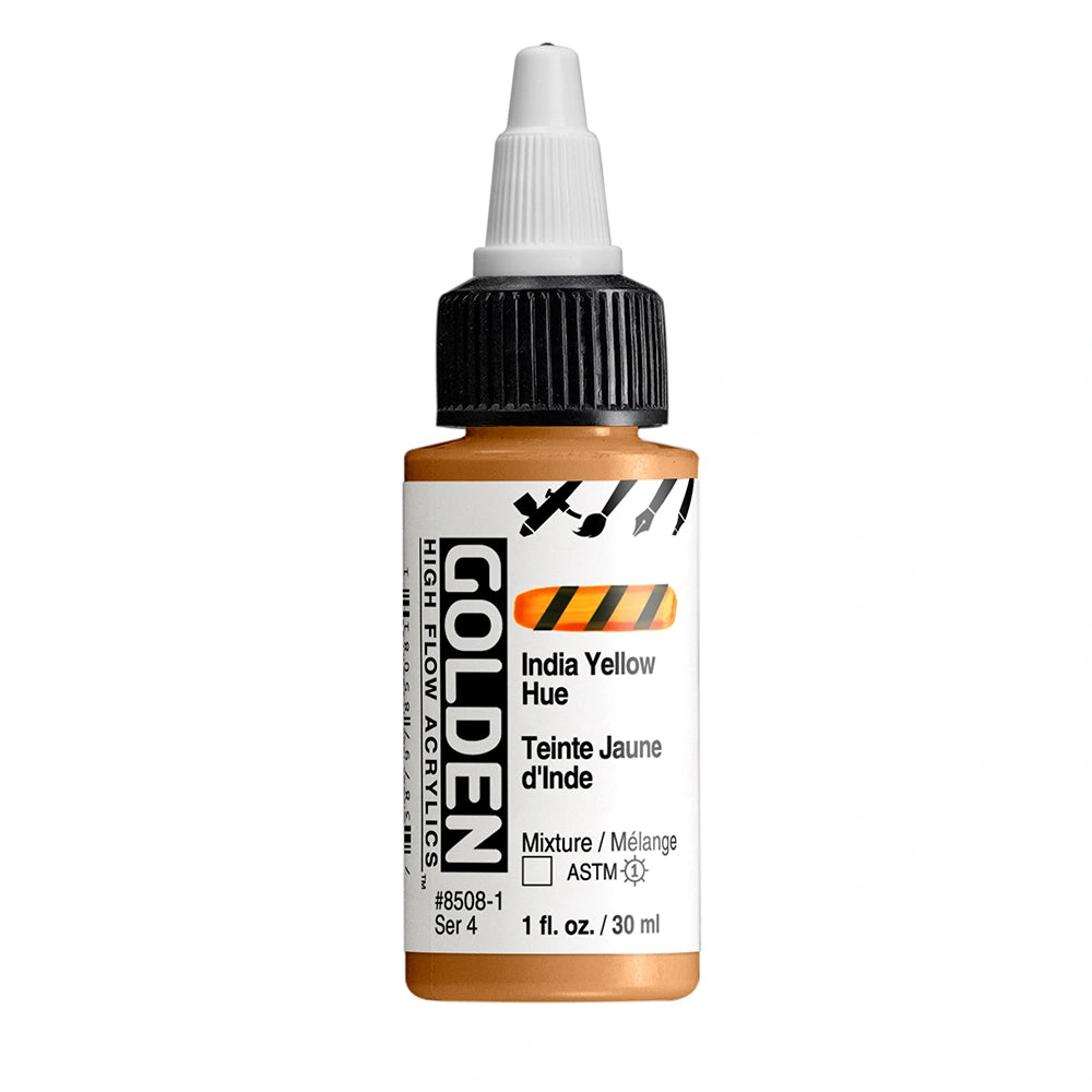 Golden High Flow Acrylic India Yellow Hue, 1 oz (30 ml) bottle