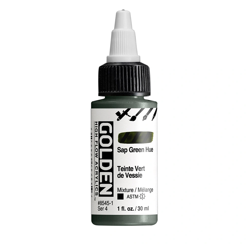 Golden High Flow Acrylic Sap Green Hue, 1 oz (30 ml) bottle