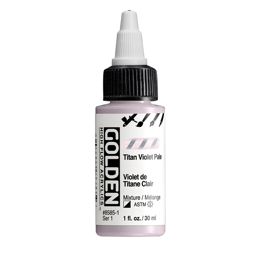 Golden High Flow Acrylic Titan Violet Pale, 1 oz (30 ml) bottle