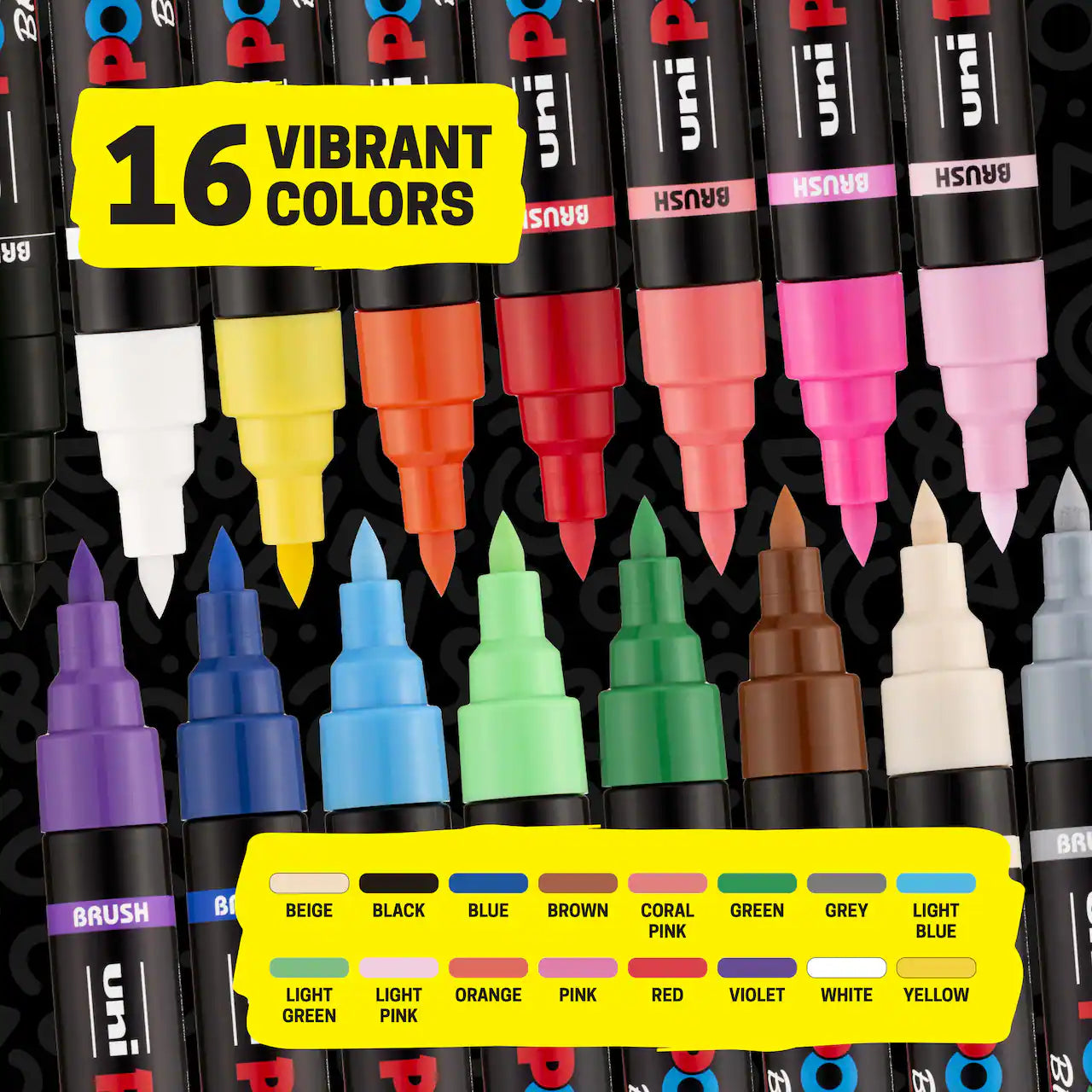 Posca Brush Marker Sets