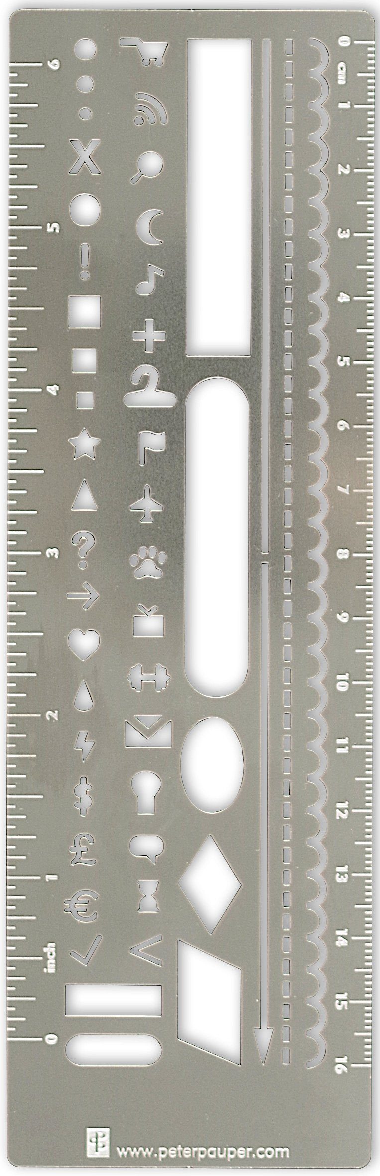 Metal Journal Stencil Bookmark