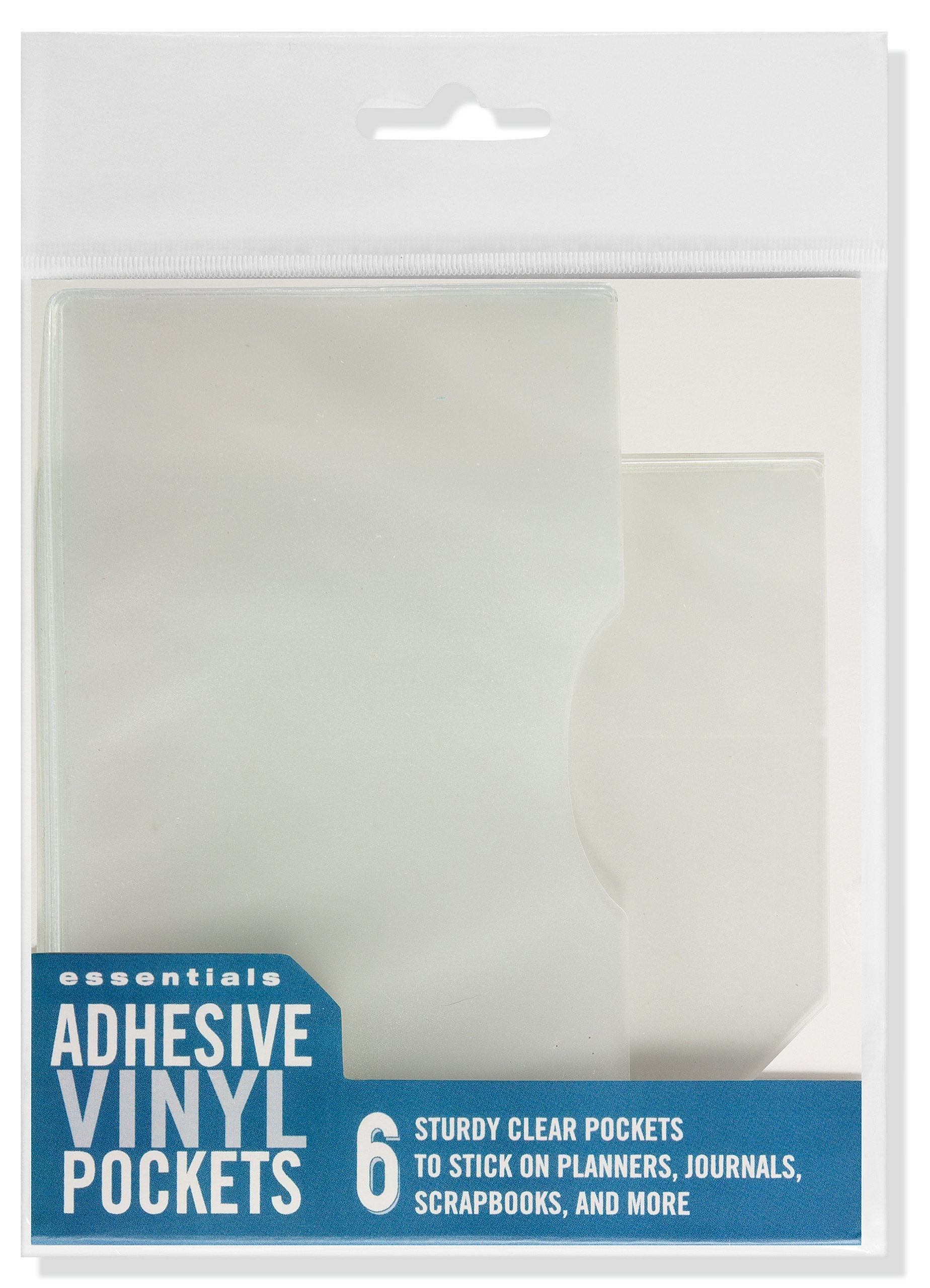Adhesive Vinyl Journal Pockets 6/pk