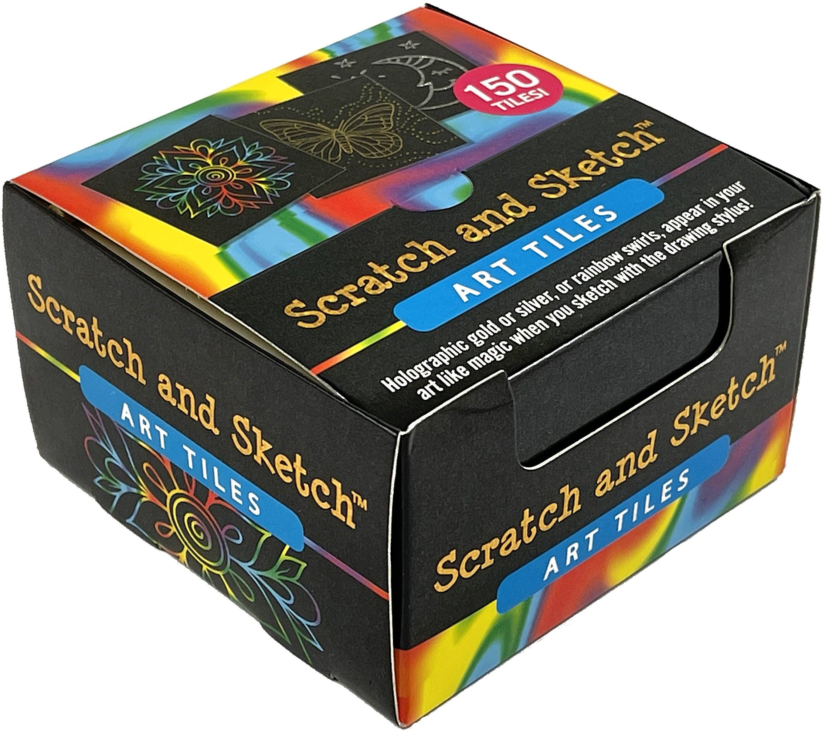 Scratch and Sketch Art Tiles 150pk