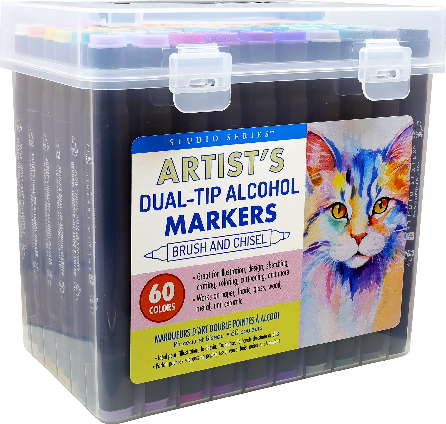 Alcohol Markers Dual Tip 60 Colours