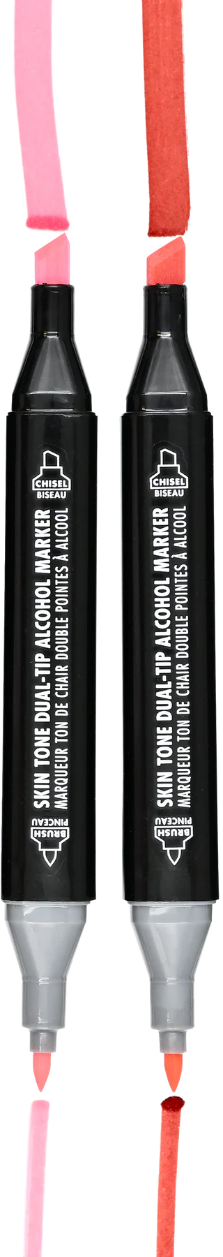 Alcohol Markers Dual Tip 18 Skin Tones