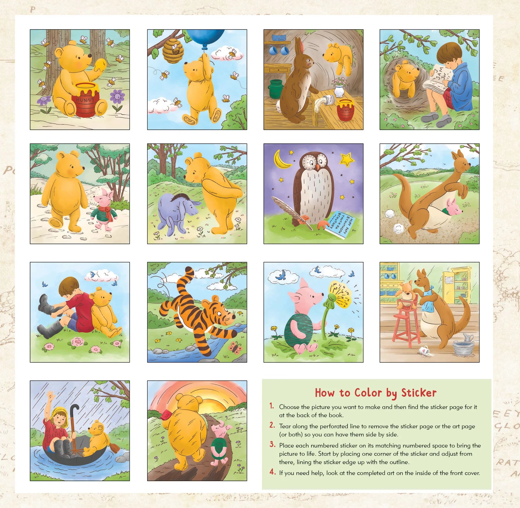 Colour By Sticker Winnie-the-Pooh