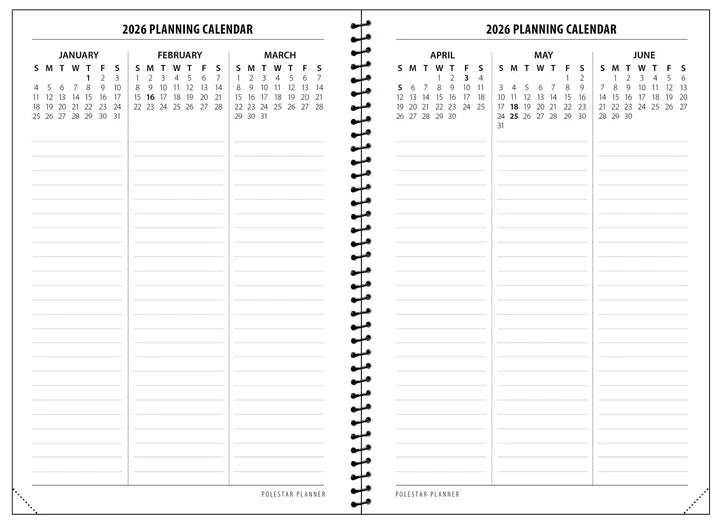 Planner Polestar Canadian 6 X 9 2026 - 861470