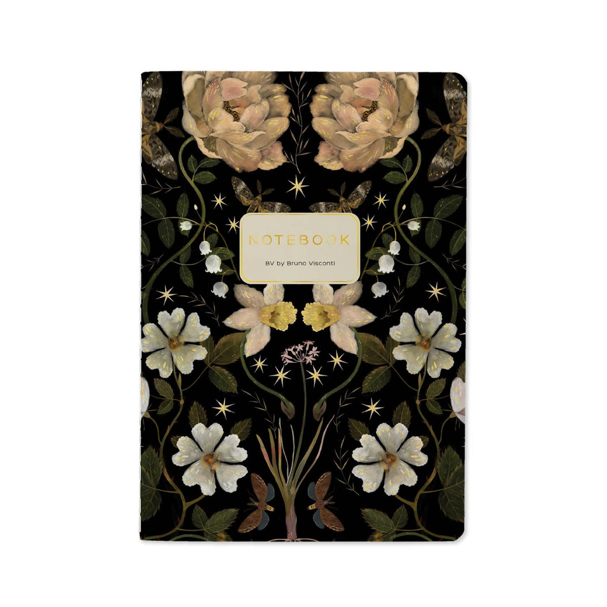 Bruno Visconti Night Garden lined notebook, cover