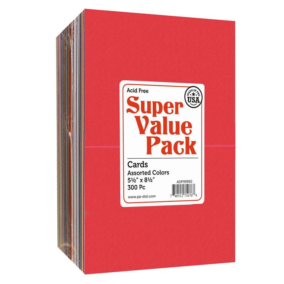 Coloured Cardstock & Envelope Bulk Value Packs