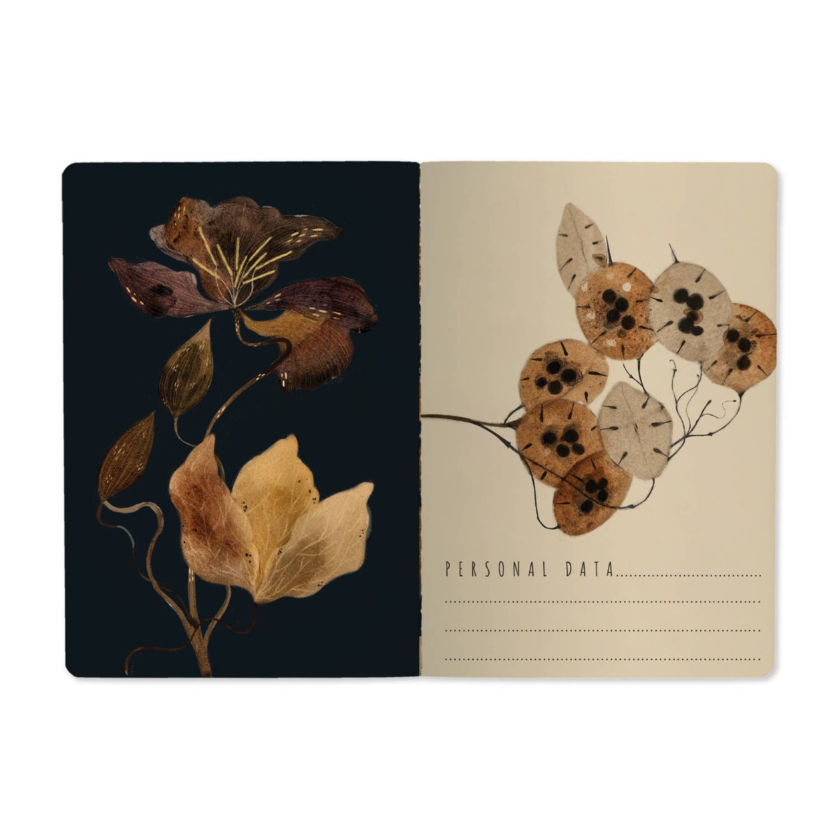 Bruno Visconti Lush Leaves lined notebook, view 2