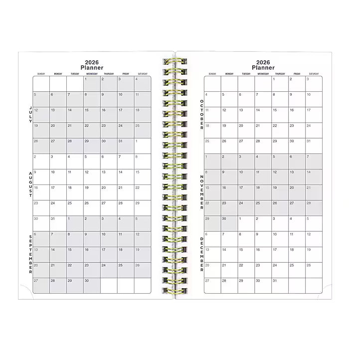 Blueline Blossom Academic Weekly Planner 13-Month July–July 8"x5"