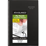 AT-A-GLANCE Academic Monthly Planner 2026/2027, 14-Month, Black, 7-7/8"x11-7/8"