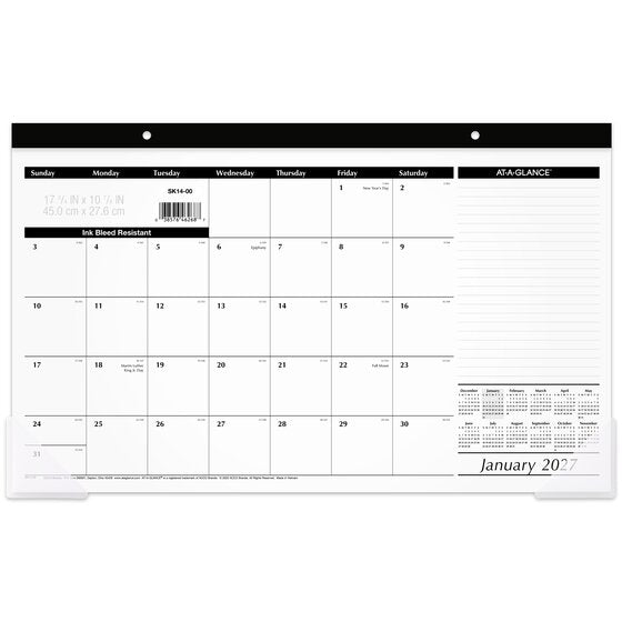 Calendrier mensuel compact At-A-Glance SK14F00