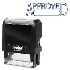 Trodat Blue Approved Self-Inking Stamp - TRO11410