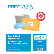 Avery PRES-a-ply™ Labels 1-1/3X4" - Single Sheets