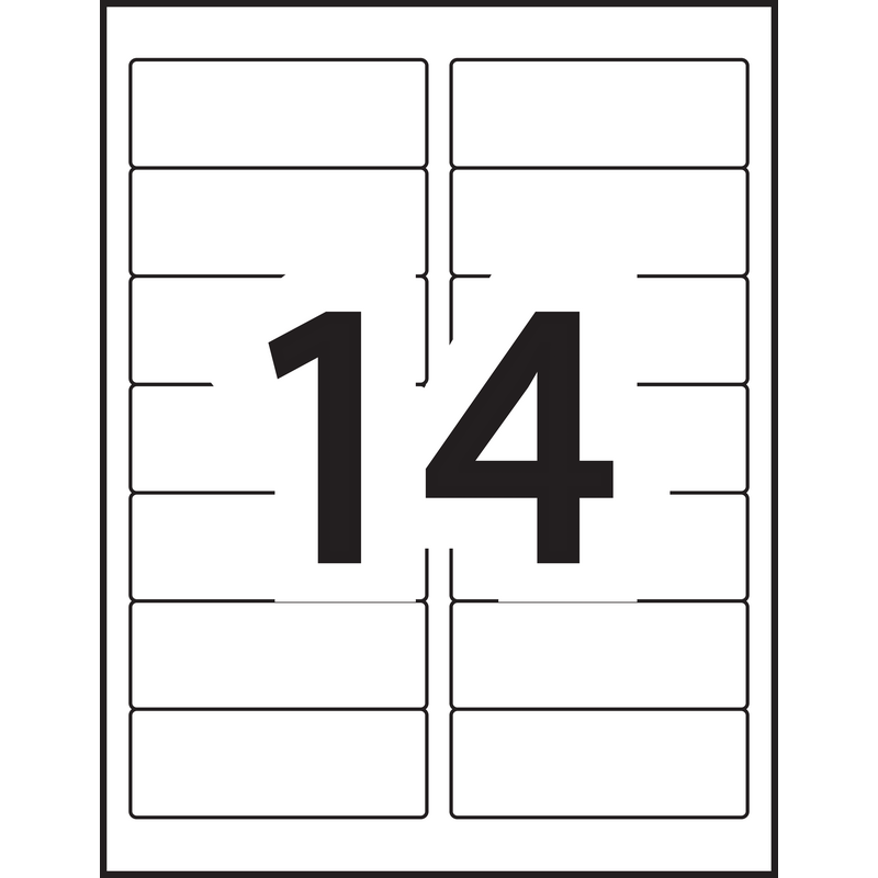 Avery PRES-a-ply™ Labels 1-1/3X4" - Single Sheets