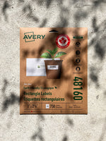 Avery Eco-Friendly Address Labels 1" × 2⅛", Laser & Inkjet — 750 Labels