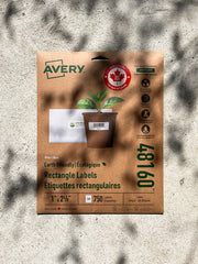 Avery Eco-Friendly Address Labels 1" × 2⅛", Laser & Inkjet — 750 Labels