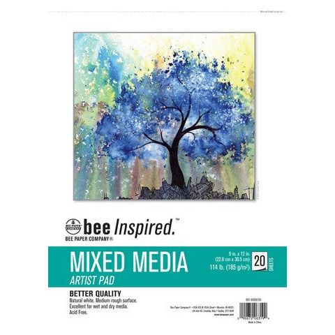 Inspired 9x12" Mixed Media Pads & Sketchbooks